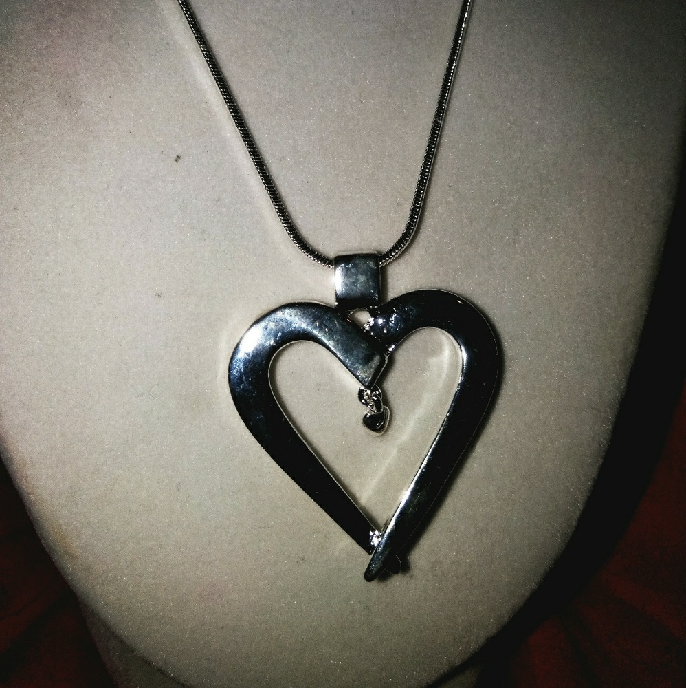Heart of Nails Necklace - costume jewelry